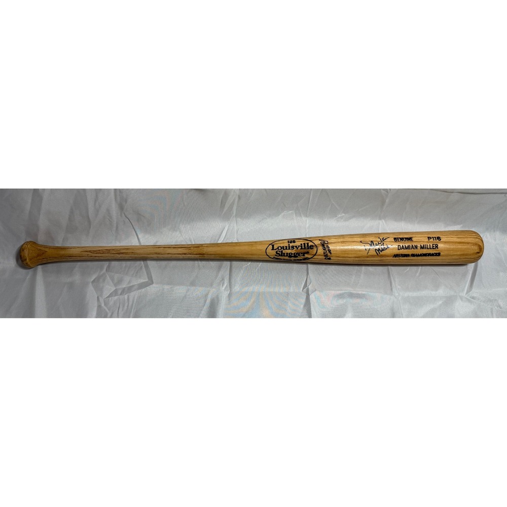 Louisville Slugger P116 Damian Miller Signed Game Used Bat Arizona Diamondbacks